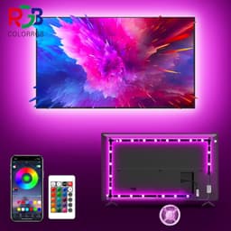 LED Strip Light Sync TV Backlight Music RGB App/Remote Control 5V USB Powered Flexible Home Decorative Lamp