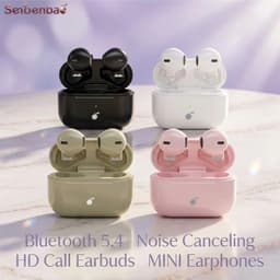 Senbenbao Air Pro5S TWS Earbuds 9D, Wireless Noise-Canceling Hi-Fi Bluetooth 5.4 Earbuds, Compact Touch Control Earbuds