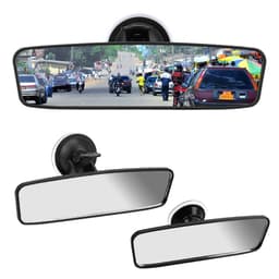 Universal Adjustable Suction Cup Interior Rear View Mirror Car Rear Mirror 360° Rotates Wide-angle