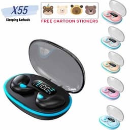 Mini X55 Invisible Sleep Wireless Earphones Sport Bluetooth Earbuds Stereo Wireless Charging Headset