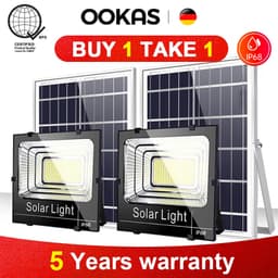OOKAS Solar Light Outdoor LED Waterproof Street Lamp With Remote