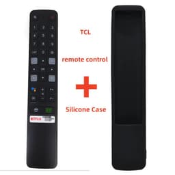 【 Remote control+silicone case random】New  RC901V FMR6 For TCL 4K LED Android Smart TV Voice Remote Control w/ Netflix Youtube QIY 65P725 55C716 50P715 65P615