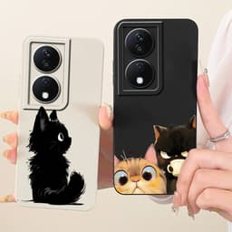 For Honor X7b CLK-LX2 Lens Protective Casing HonorX7b X 7B 4G 5G Cute Cat Cartoon Soft Silicone Phone Case